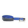 Pasek damski 02m dwukolorowy cs croco indygo+niebieski