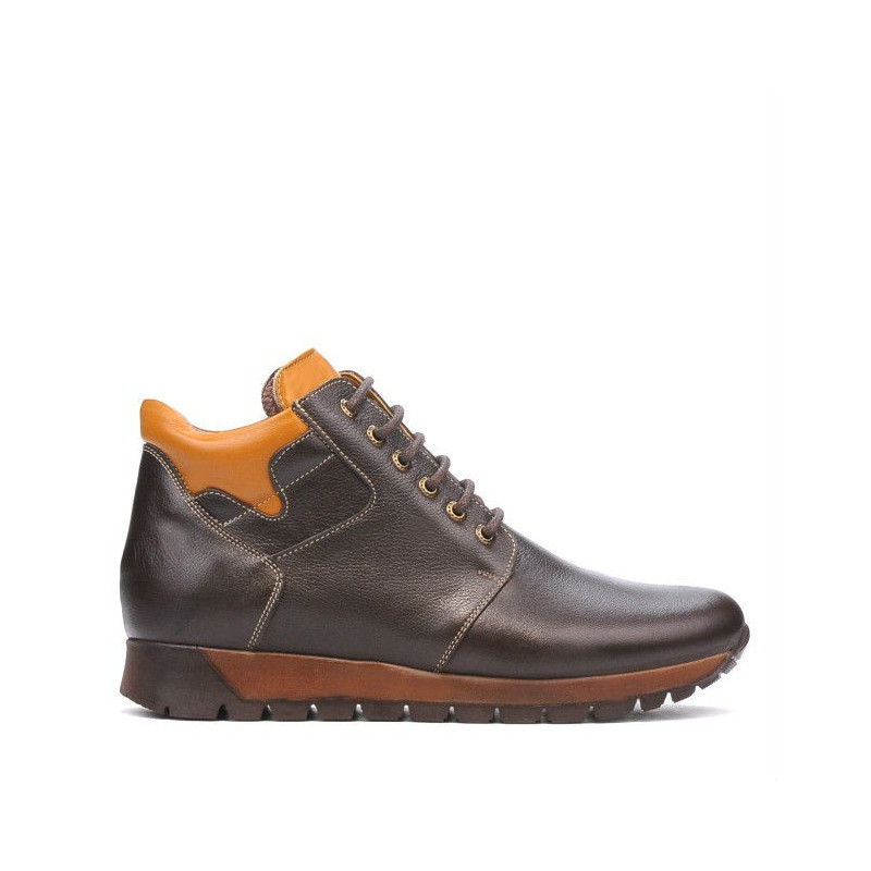 Buty męskie 495 kawa+brąz