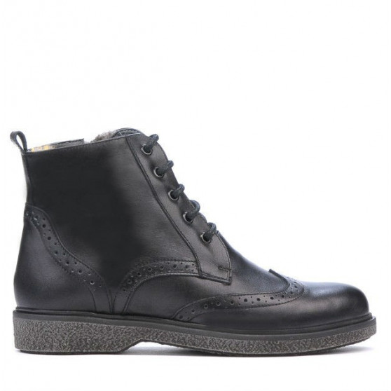 Czarne buty młodzieżowe 4001
