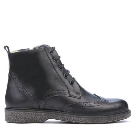 Czarne buty młodzieżowe 4001