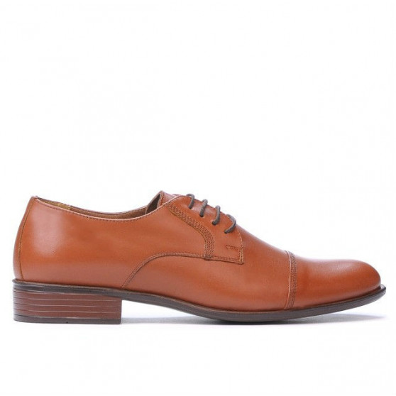 Eleganckie buty męskie 838 koniakowy brąz