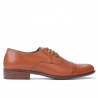 Eleganckie buty męskie 838 koniakowy brąz