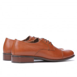 Eleganckie buty męskie 838 koniakowy brąz