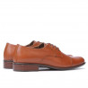 Eleganckie buty męskie 838 koniakowy brąz