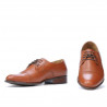 Eleganckie buty męskie 838 koniakowy brąz