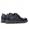 Buty casual męskie 848 indigo+kawa