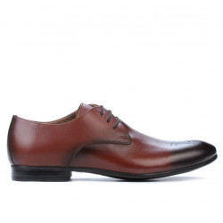 Eleganckie buty męskie 828-1 a brązowe