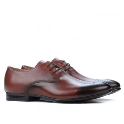 Eleganckie buty męskie 828-1 a brązowe