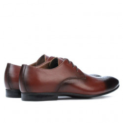 Eleganckie buty męskie 828-1 a brązowe