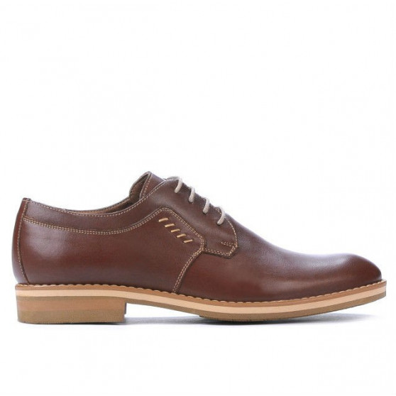 Casualne / eleganckie buty męskie 847 brązowe