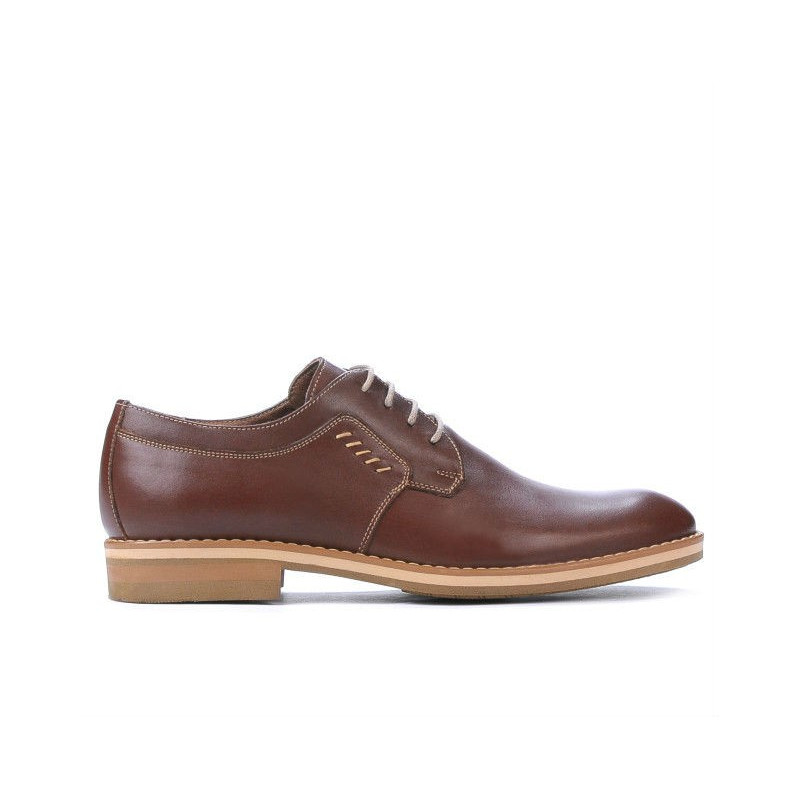 Casualne / eleganckie buty męskie 847 brązowe