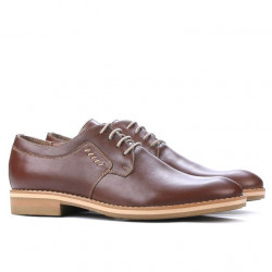Casualne / eleganckie buty męskie 847 brązowe