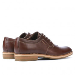 Casualne / eleganckie buty męskie 847 brązowe