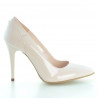 Eleganckie buty damskie 1230 lakierowany jasnoróżowy