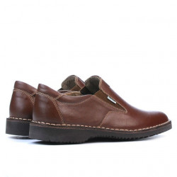 Męskie buty casual 7203 brązowe
