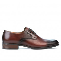 Eleganckie buty męskie 837 a ciemnobrązowe