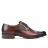 Eleganckie buty męskie 837 a ciemnobrązowe
