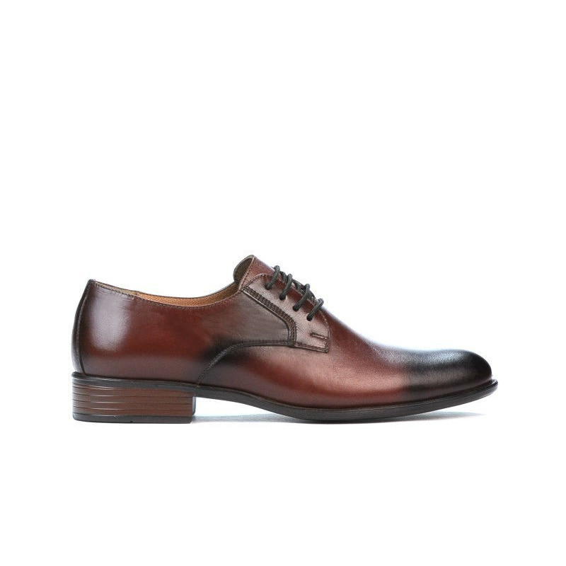 Eleganckie buty męskie 837 a ciemnobrązowe