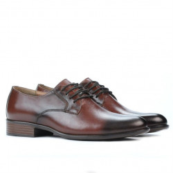 Eleganckie buty męskie 837 a ciemnobrązowe