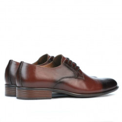 Eleganckie buty męskie 837 a ciemnobrązowe