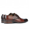 Eleganckie buty męskie 837 a ciemnobrązowe