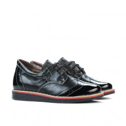 Dziecięce buty 60c lakier czarny połączony01