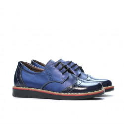 Buty dziecięce małe 60c lakierowane indygo kombinacja01
