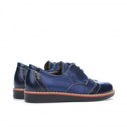 Buty dziecięce małe 60c lakierowane indygo kombinacja01