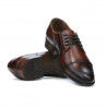 Eleganckie buty męskie 838 w ciemnym brązie