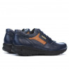 Męskie buty sportowe 827 indygo+brązowe