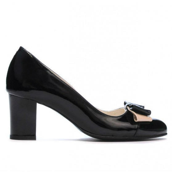 Eleganckie buty damskie 1265 czarny lakier
