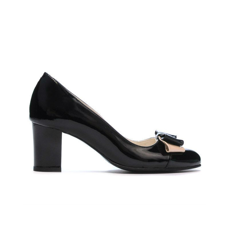 Eleganckie buty damskie 1265 czarny lakier