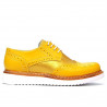 Damskie buty casual 663-1 żółty kombinowany