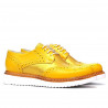 Damskie buty casual 663-1 żółty kombinowany