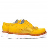 Damskie buty casual 663-1 żółty kombinowany
