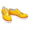 Damskie buty casual 663-1 żółty kombinowany