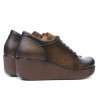 Damskie buty casual 668 kawa połączone