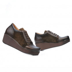 Damskie buty casual 668 kawa połączone
