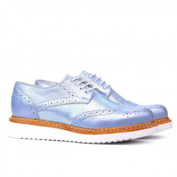 Damskie buty casual 663-1 niebiesko-perłowe