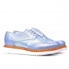 Damskie buty casual 663-1 niebiesko-perłowe