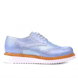 Damskie buty casual 663-1 niebiesko-perłowe