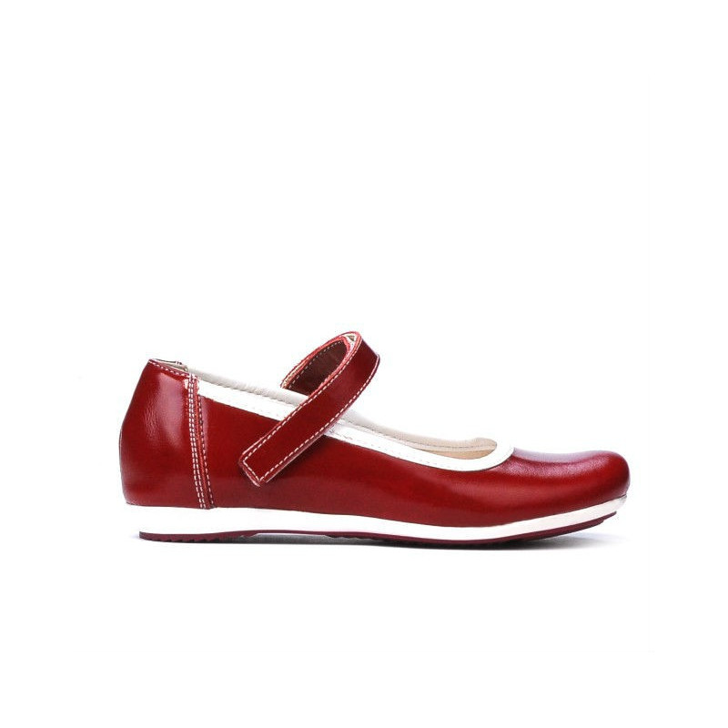 Dziecięce buty 151 lakier bordowy