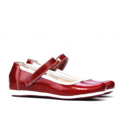 Dziecięce buty 151 lakier bordowy