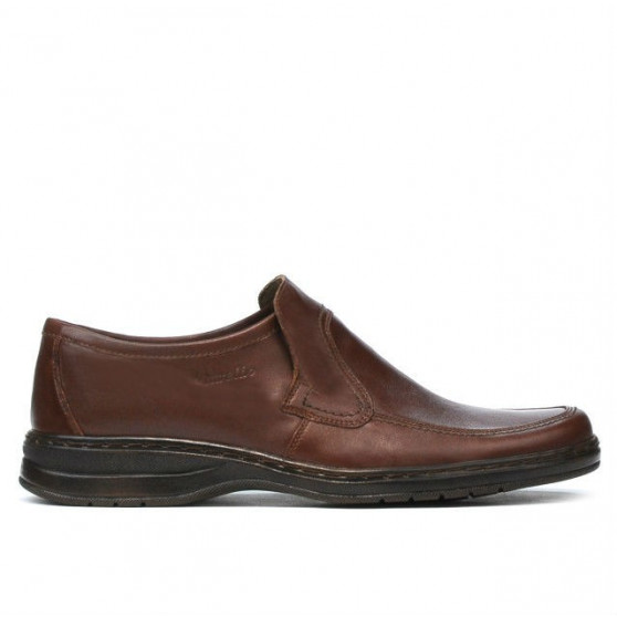 Eleganckie buty męskie 969 brązowe
