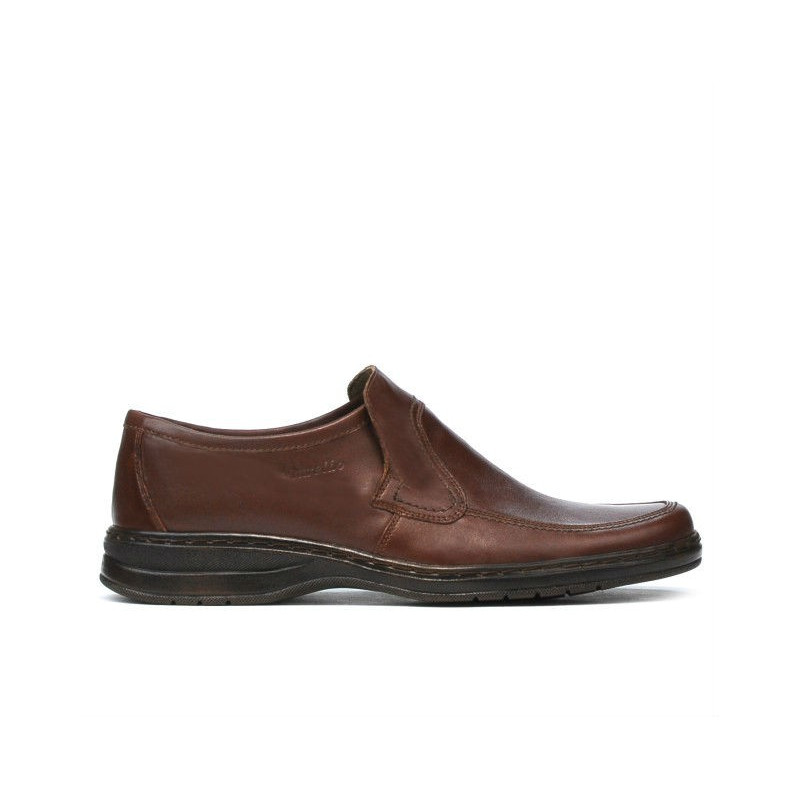 Eleganckie buty męskie 969 brązowe