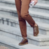 Casualne / eleganckie buty męskie 847 brązowe
