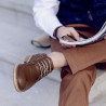 Casualne / eleganckie buty męskie 847 brązowe