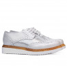 Damskie buty casual 663-1 biały perłowy kombinowany