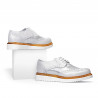 Damskie buty casual 663-1 biały perłowy kombinowany