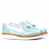 Damskie buty casual 659 turkusowo połączone